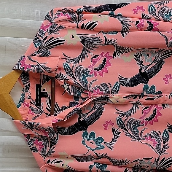 Banana Republic M Chinoiserie Print Long Sleeve Shirt - Picture 3 of 6